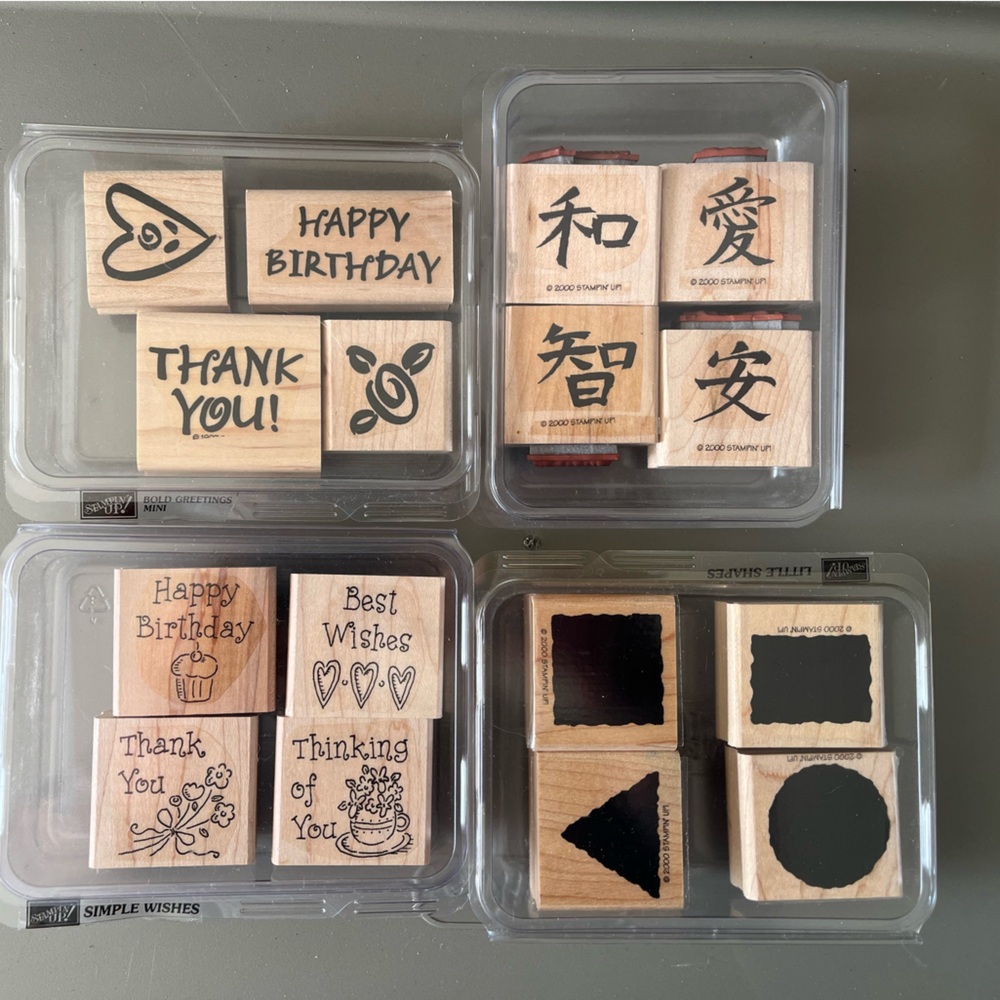 Set of 4 Stampin’ Up! Stamp Sets